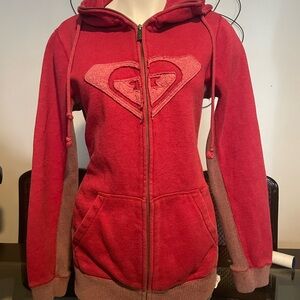 Roxy Deep Red Fleece Hoodie